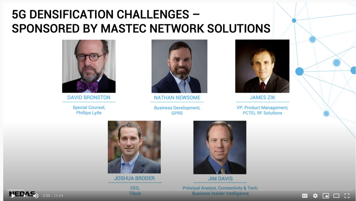 NEDAS Discusses 5G Densifications Challenges at its Virtual ...